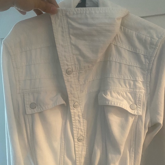 asymmetrical diesel shacket - Picture 3 of 9